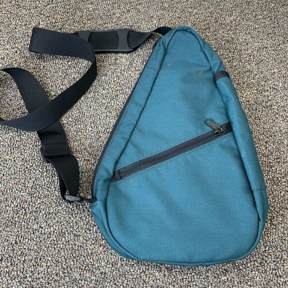 VINTAGE 90S SUTTER'S MILL GREEN Crodd Body BACKPACK USA MADE Book bag - Picture 1 of 13